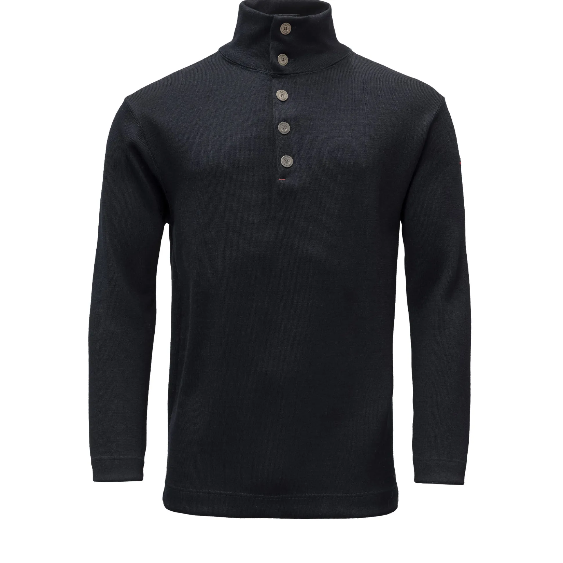 Best Sale Blaatroie Wool Button Neck Herre Ullgenser