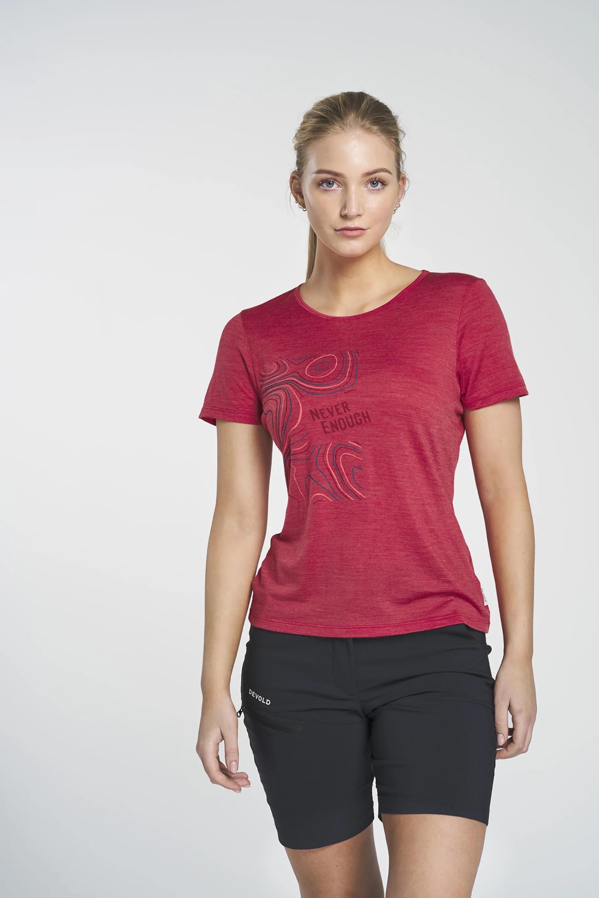 New Hellesylt Merino 130 Tee Wmn Dame Ull-T-Skjorte