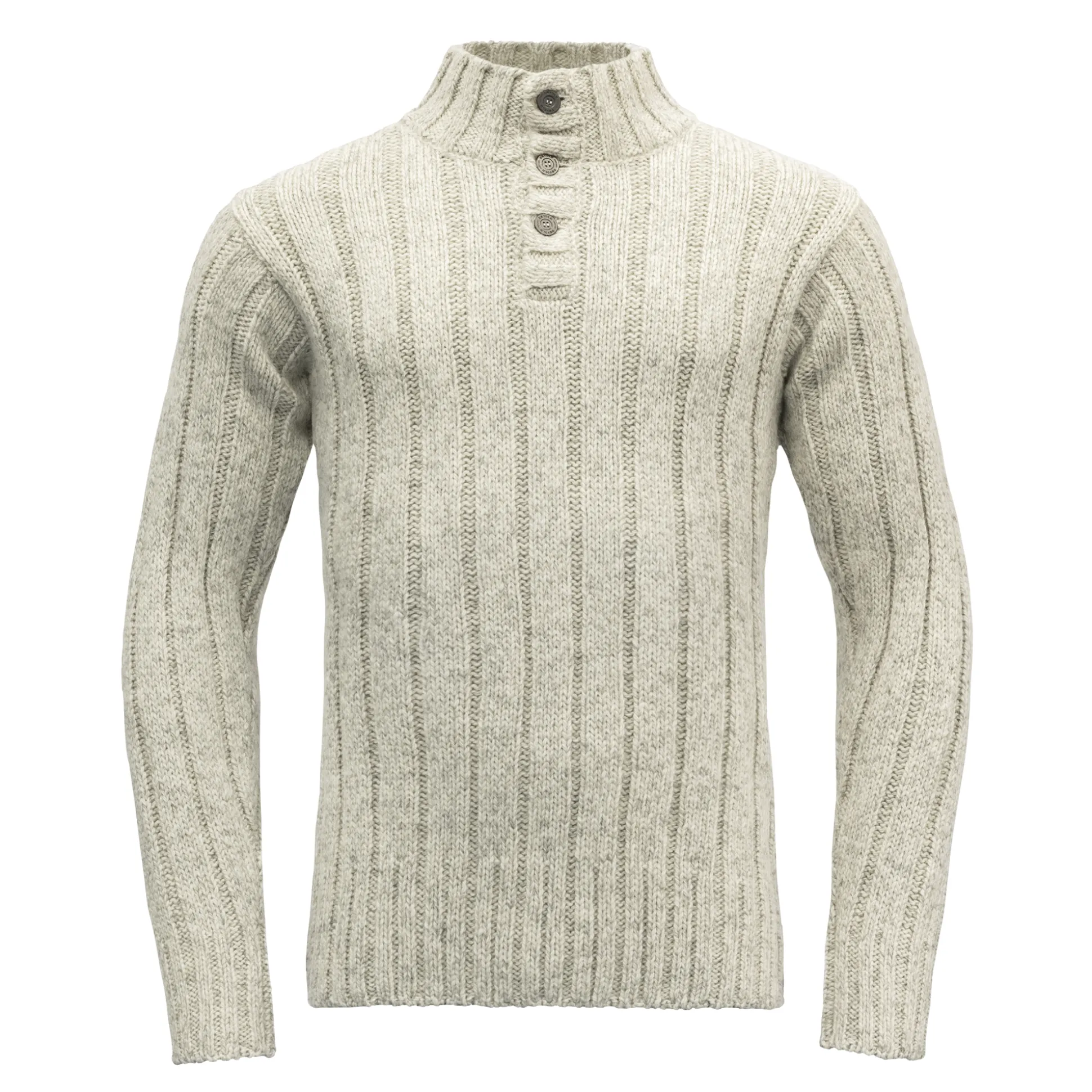 Clearance Nansen Wool Button Neck Herre Ullgenser