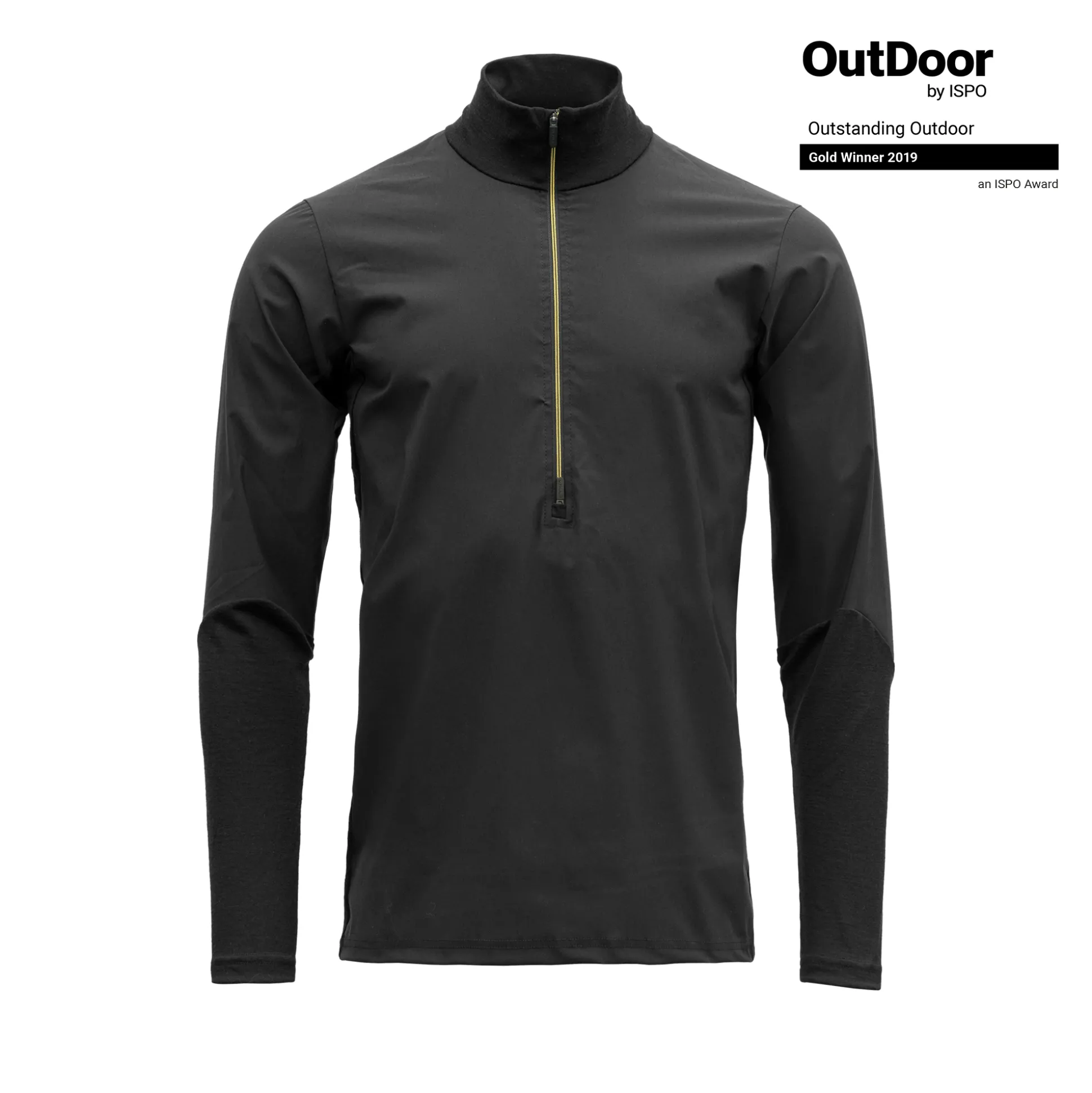 Best Running Merino Cover Zip Neck Man Herre Ulljakke