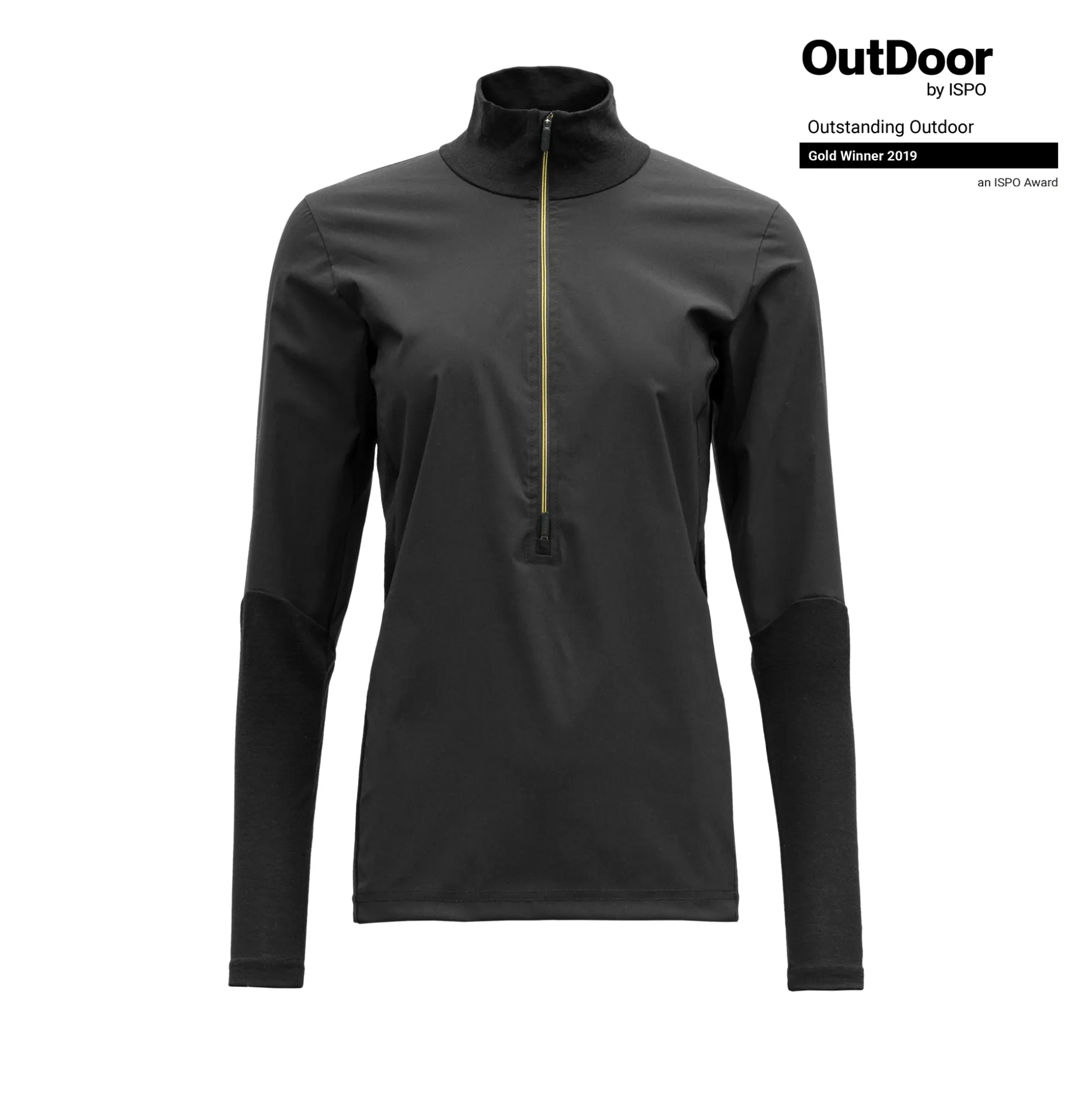 Store Running Merino Cover Zip Neck Wmn Dame Ulljakke