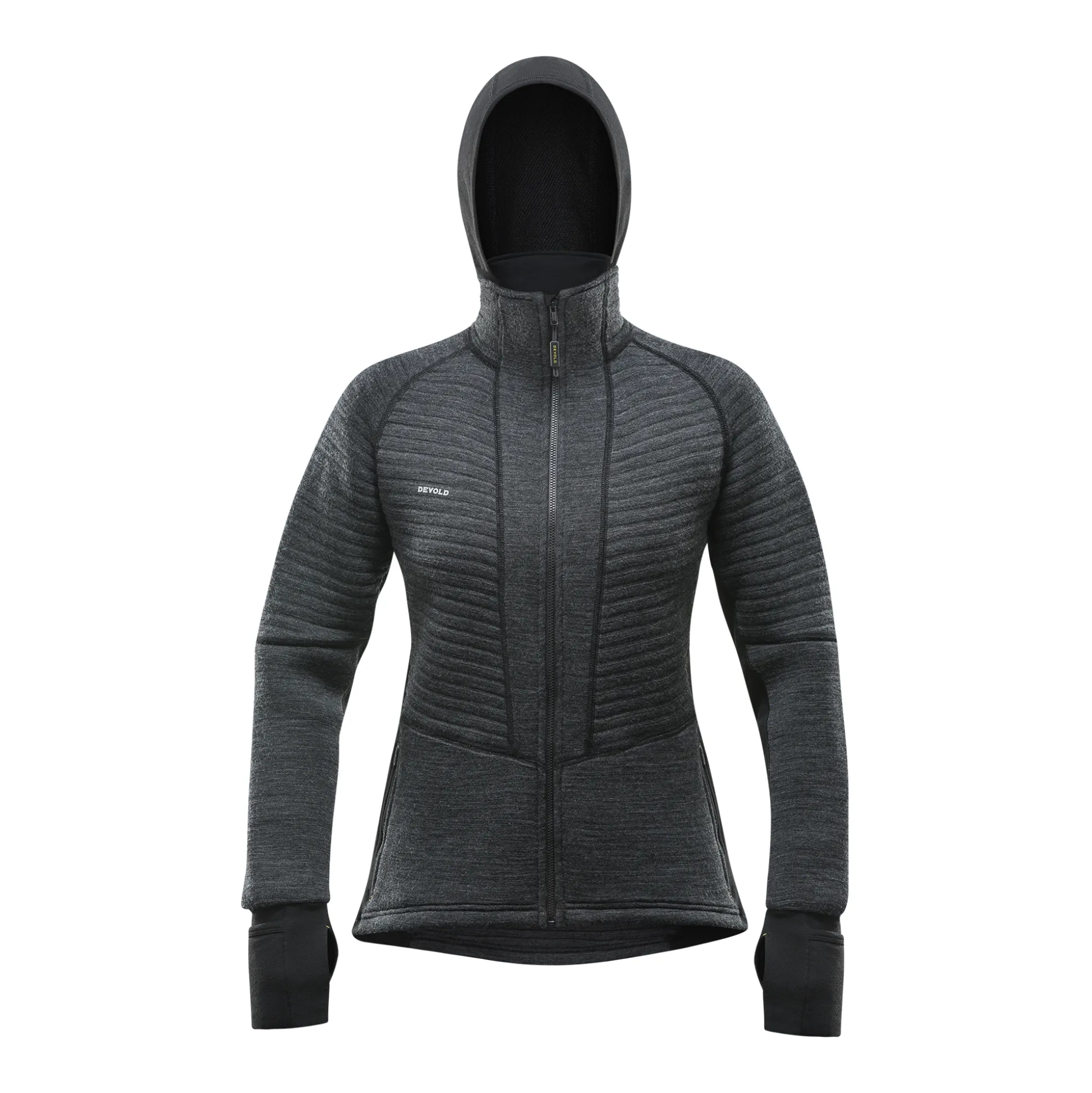 Outlet Tinden Spacer Merino Jkt Hood Wmn Dame Ulljakke