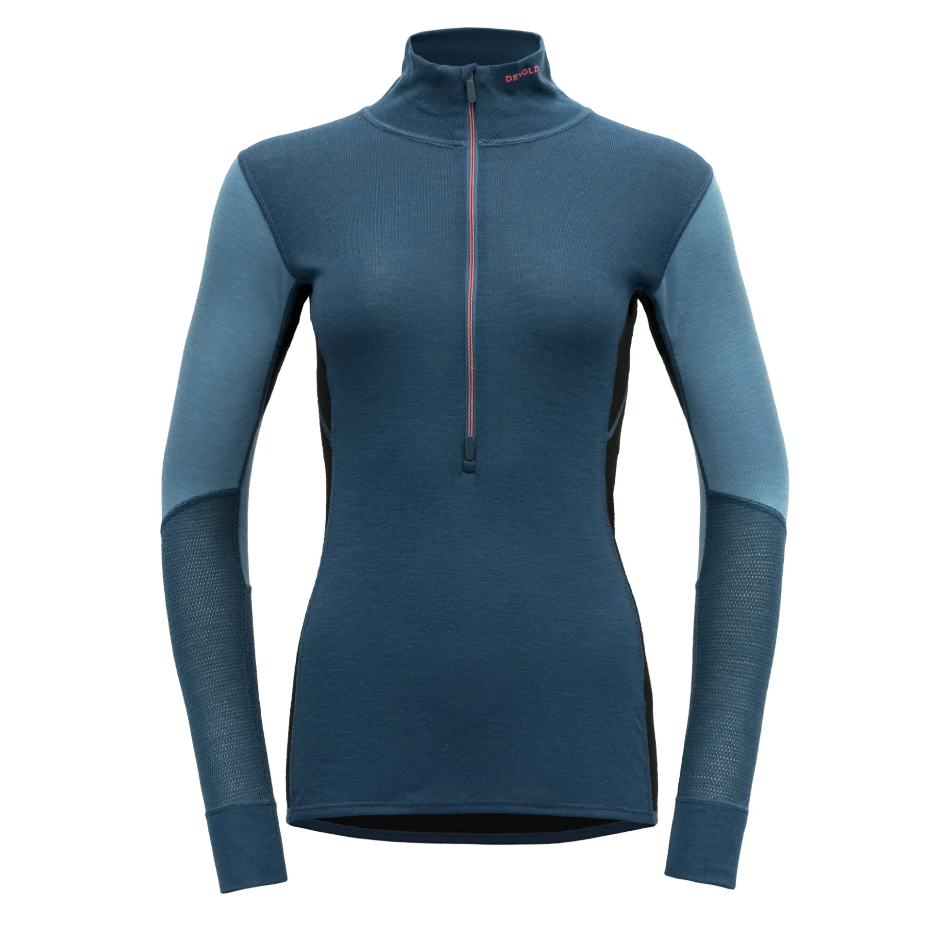 Sale Wool Mesh 190 Zip Neck Wmn Dame Ulltrøye